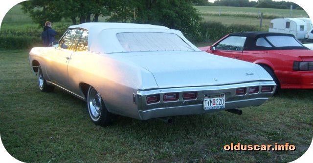 1969 Chevrolet Impala SS Convertible Coupe back